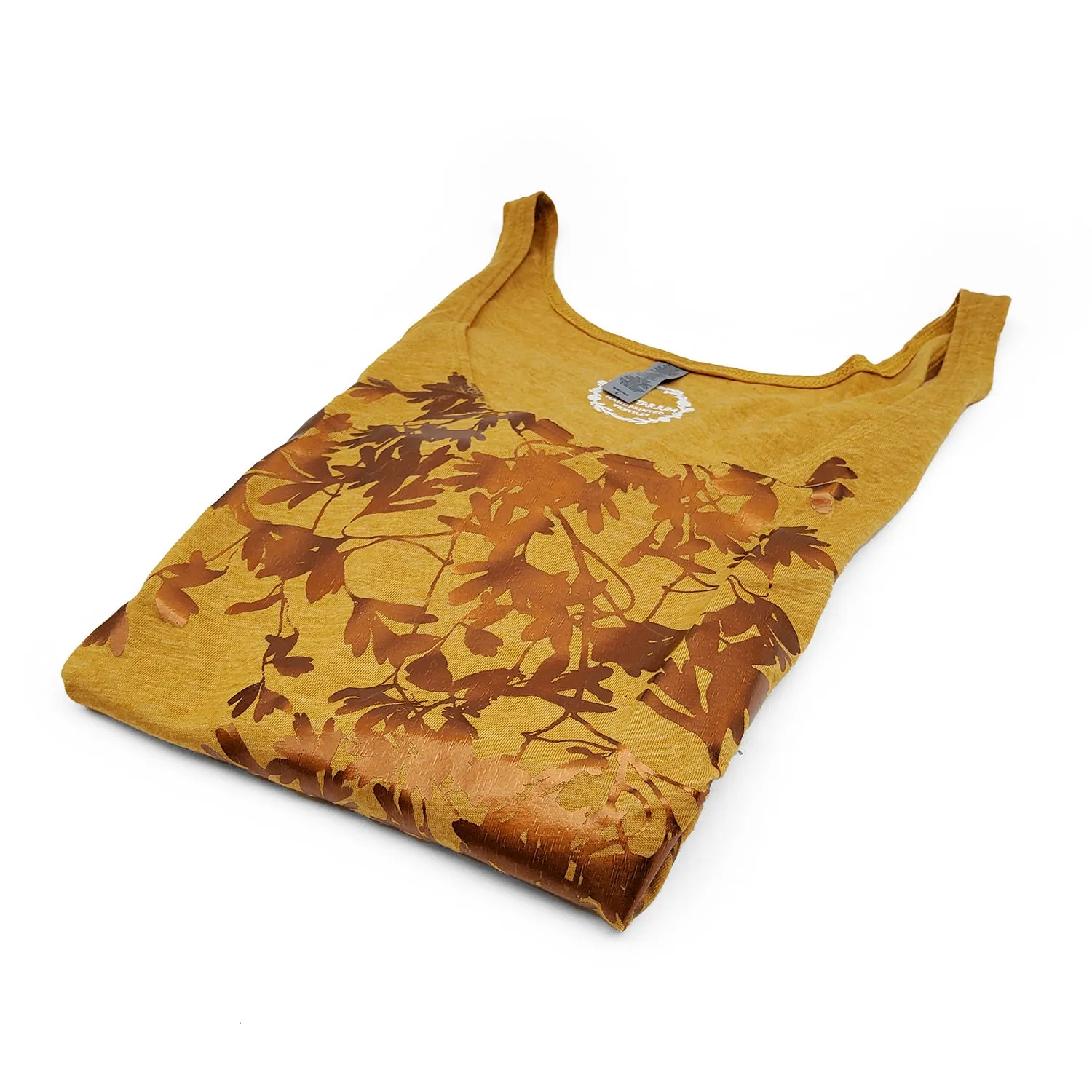 &quot;Foliage&quot; Mustard Tank Top