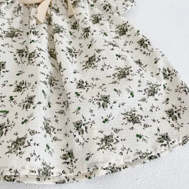 Baby Flowers Vintage Bodysuit with Sister Dress