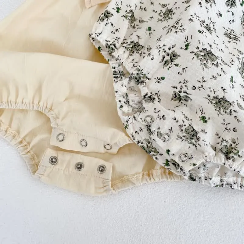 Baby Flowers Vintage Bodysuit with Sister Dress