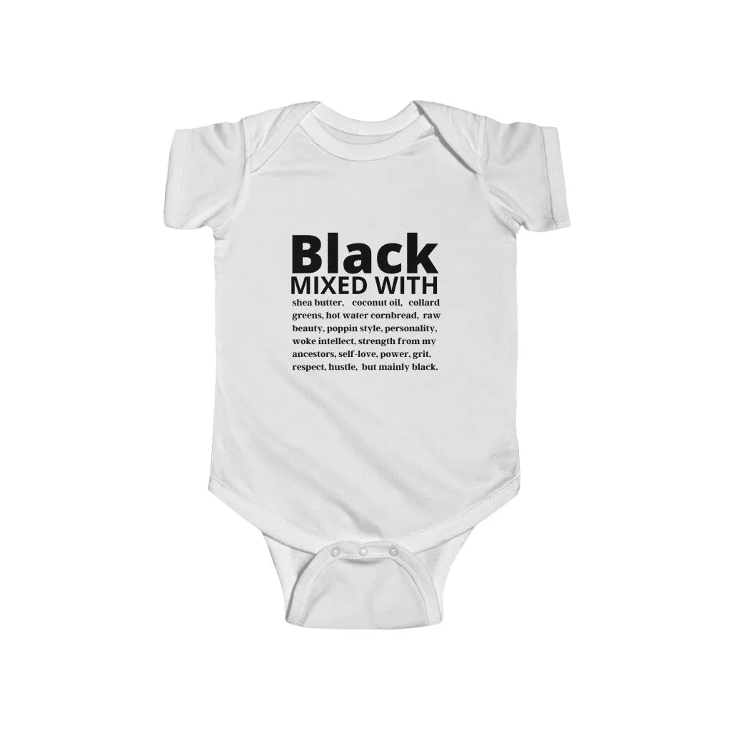 Black mixed with Infant Bodysuit