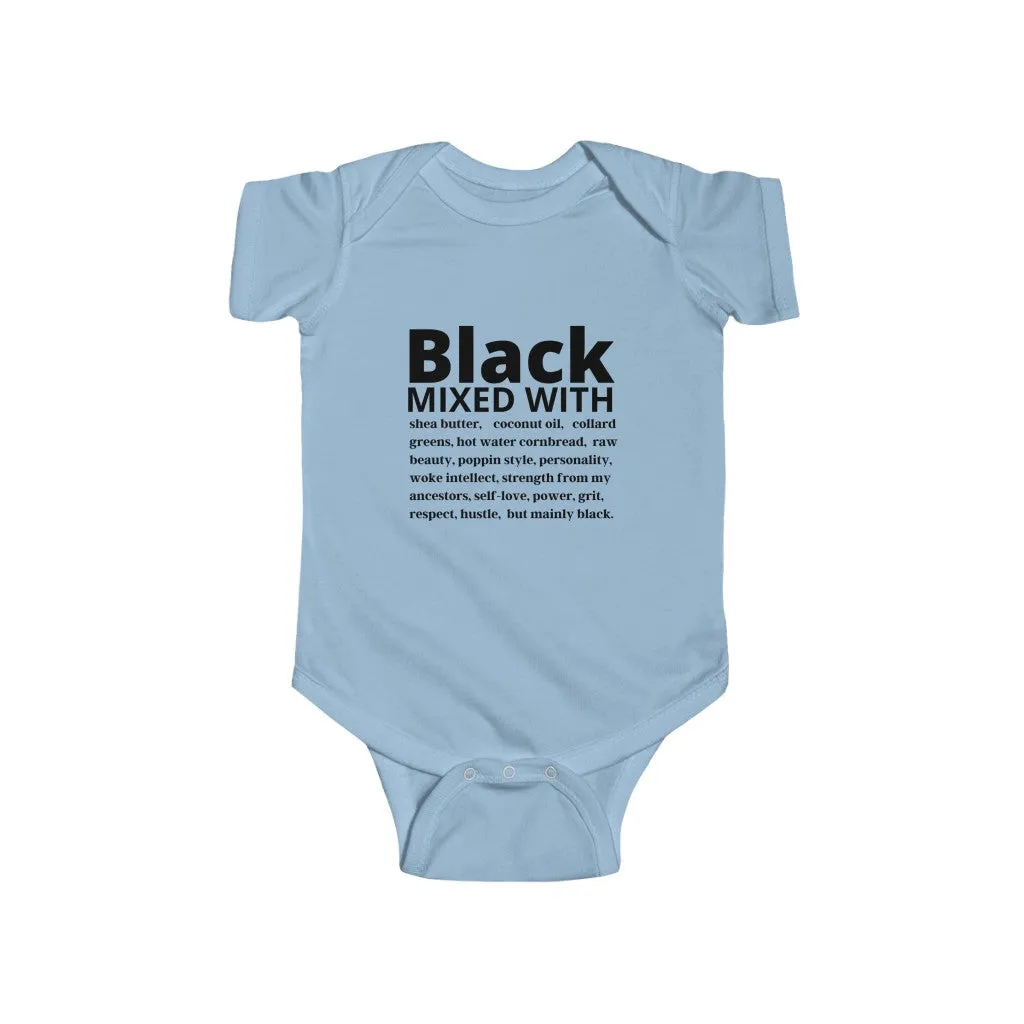 Black mixed with Infant Bodysuit