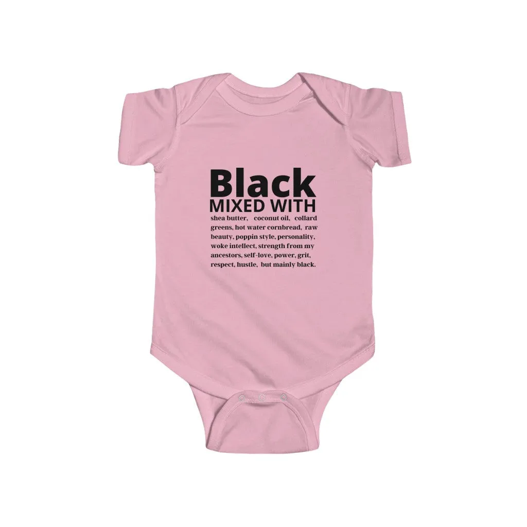Black mixed with Infant Bodysuit