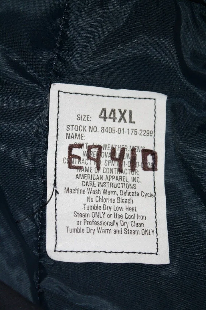 BLOWOUT SALE Raincoat - New Double Breasted Military Trench w/Liner - Navy