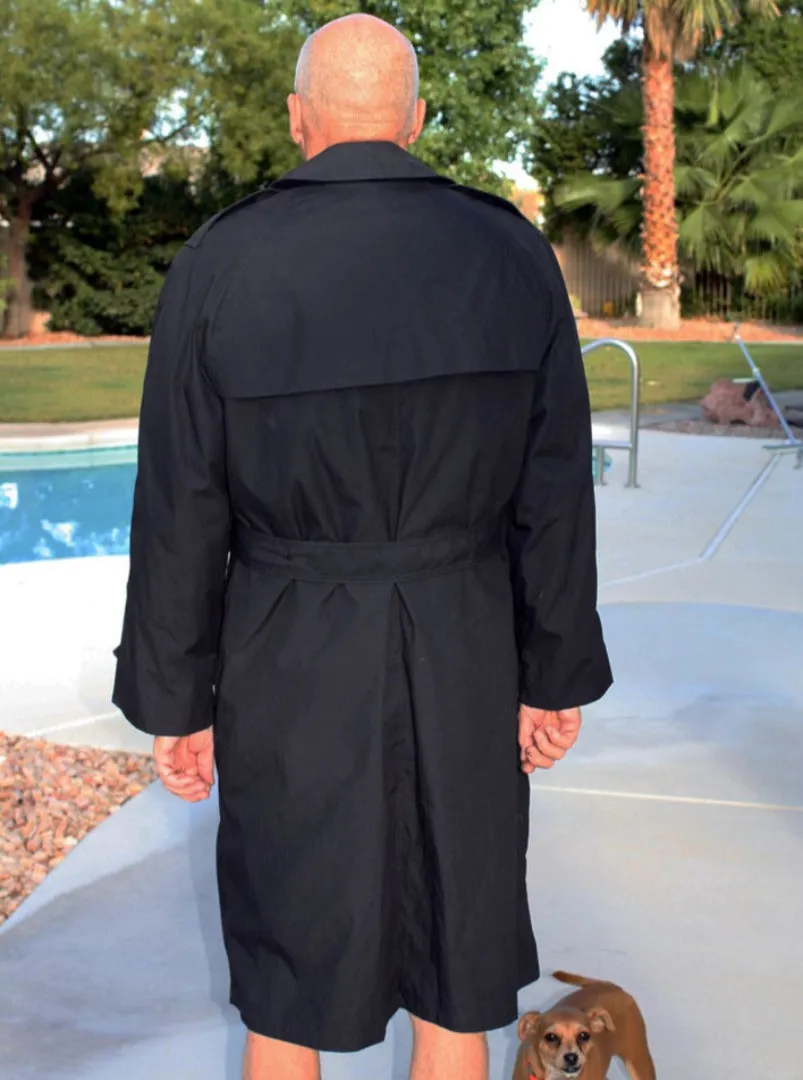 BLOWOUT SALE USED Raincoat - Double Breasted Military Trench w/liner