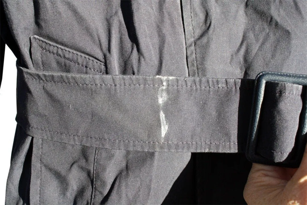 BLOWOUT SALE USED Raincoat - Double Breasted Military Trench w/liner