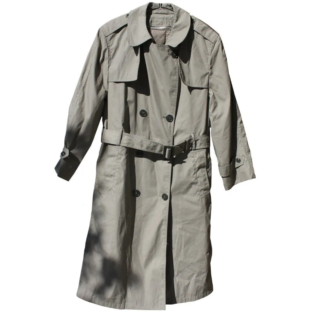 BLOWOUT SALE USED Raincoat - Double Breasted Women's Trench w/liner - Sage