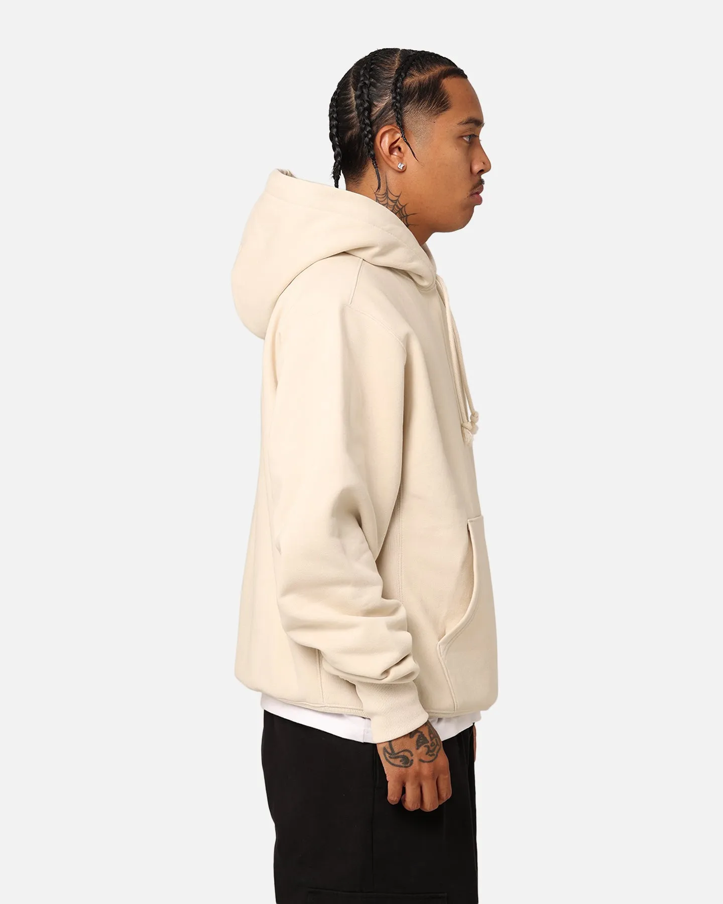 Champion Reverse Weave Big C Hoodie Oat Milk Latte