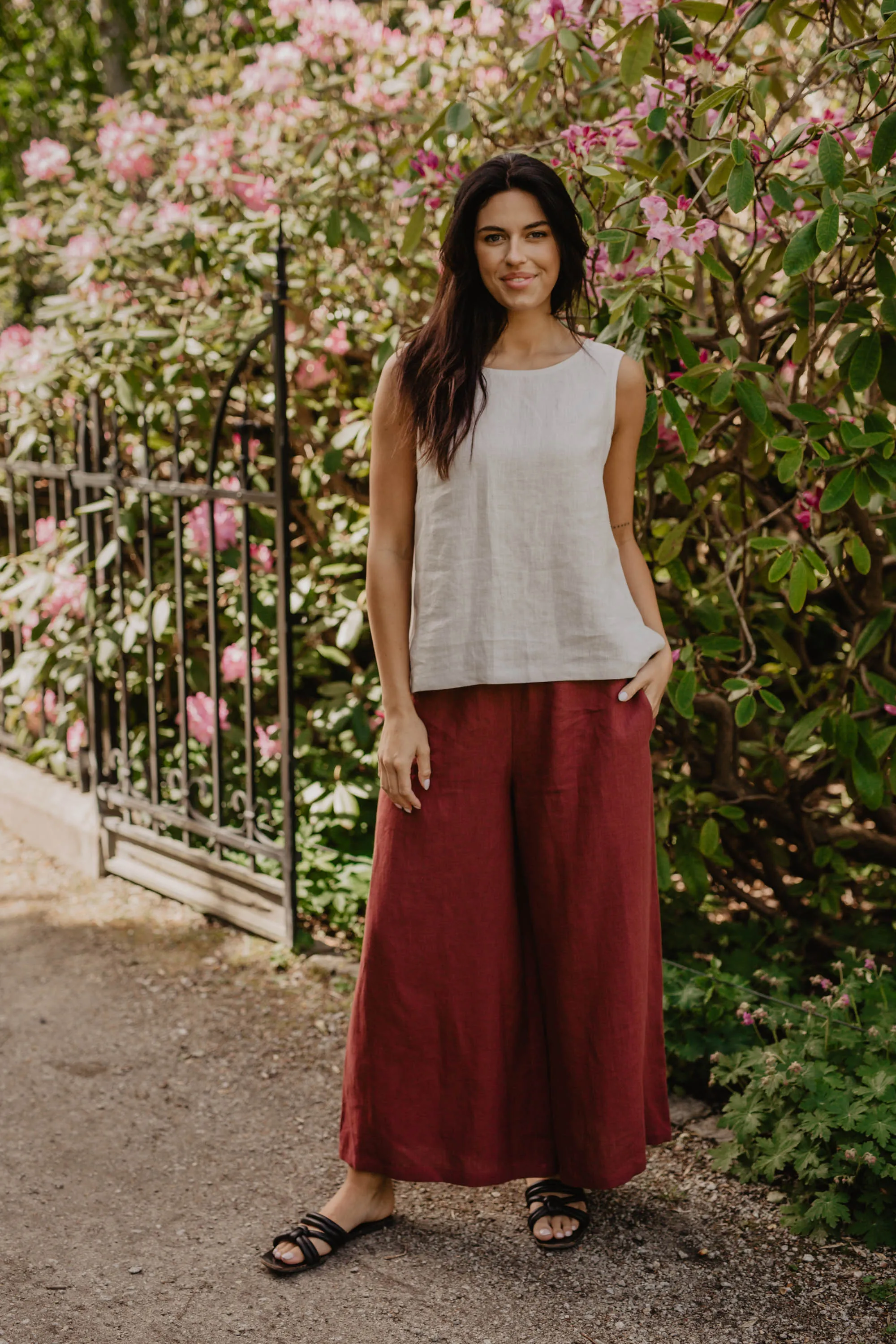 Colette Classical Linen Top