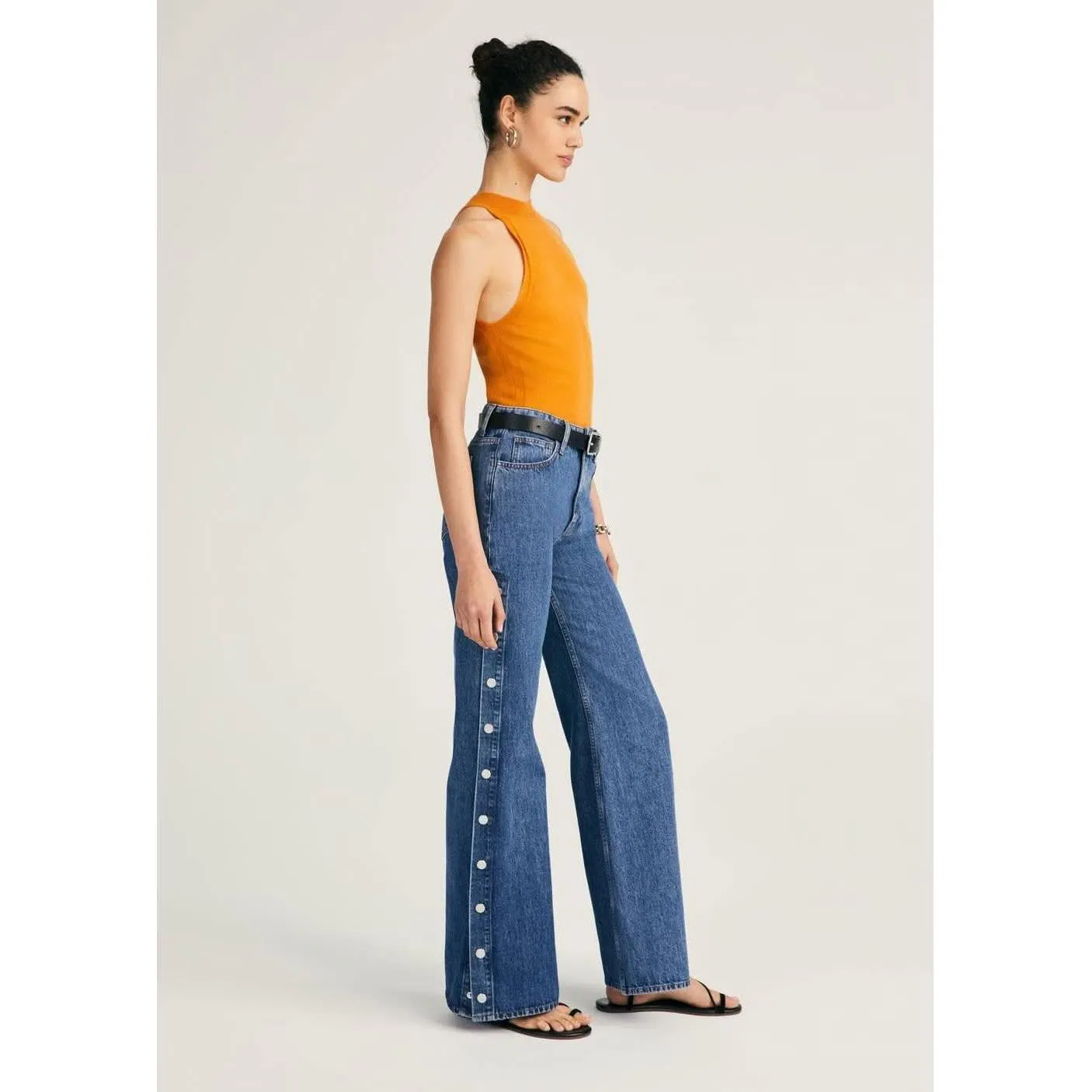 Derek Lam 10 Crosby Nolan Side Snap Wide Leg