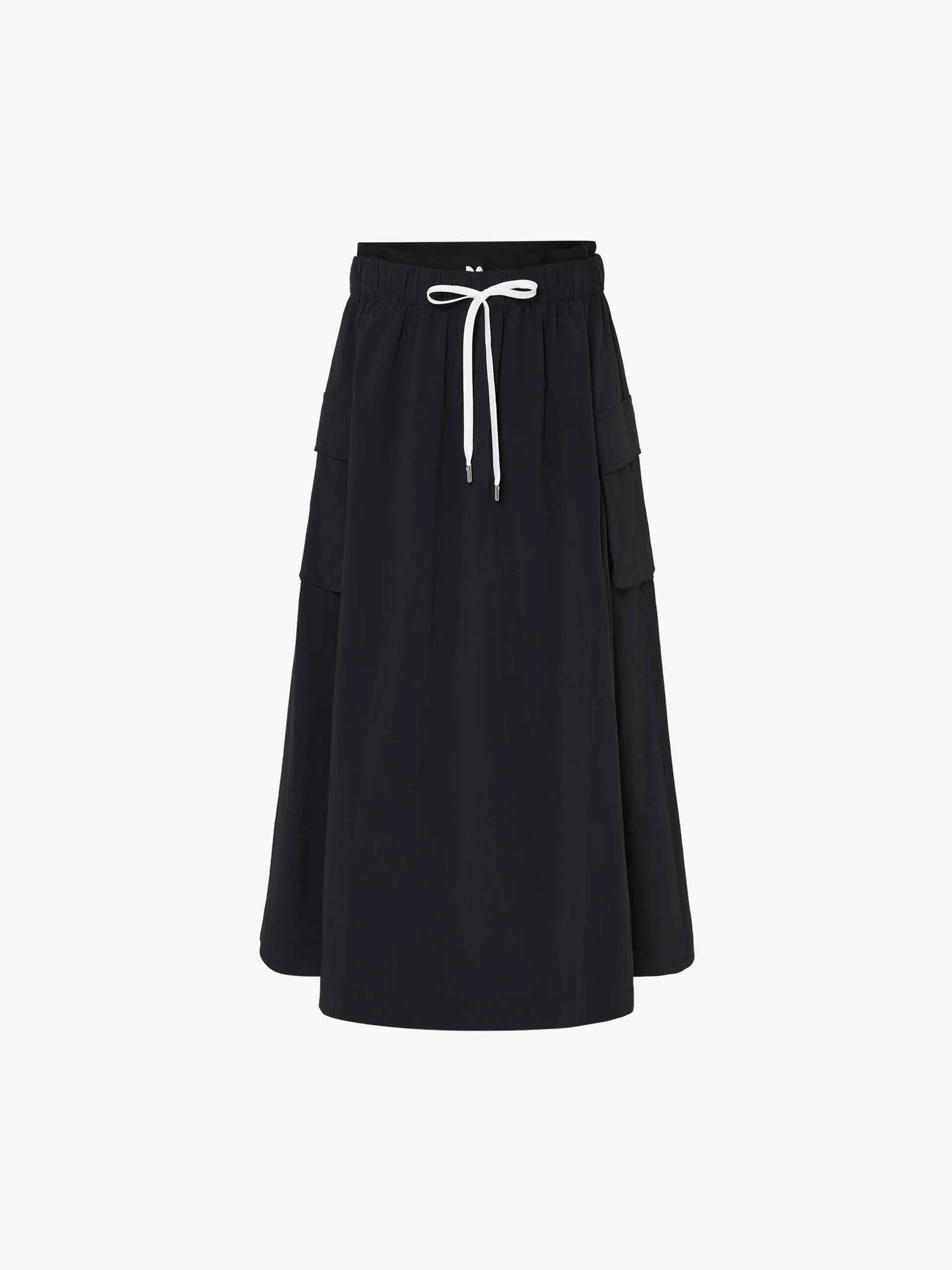 Double Waist Midi Skirt