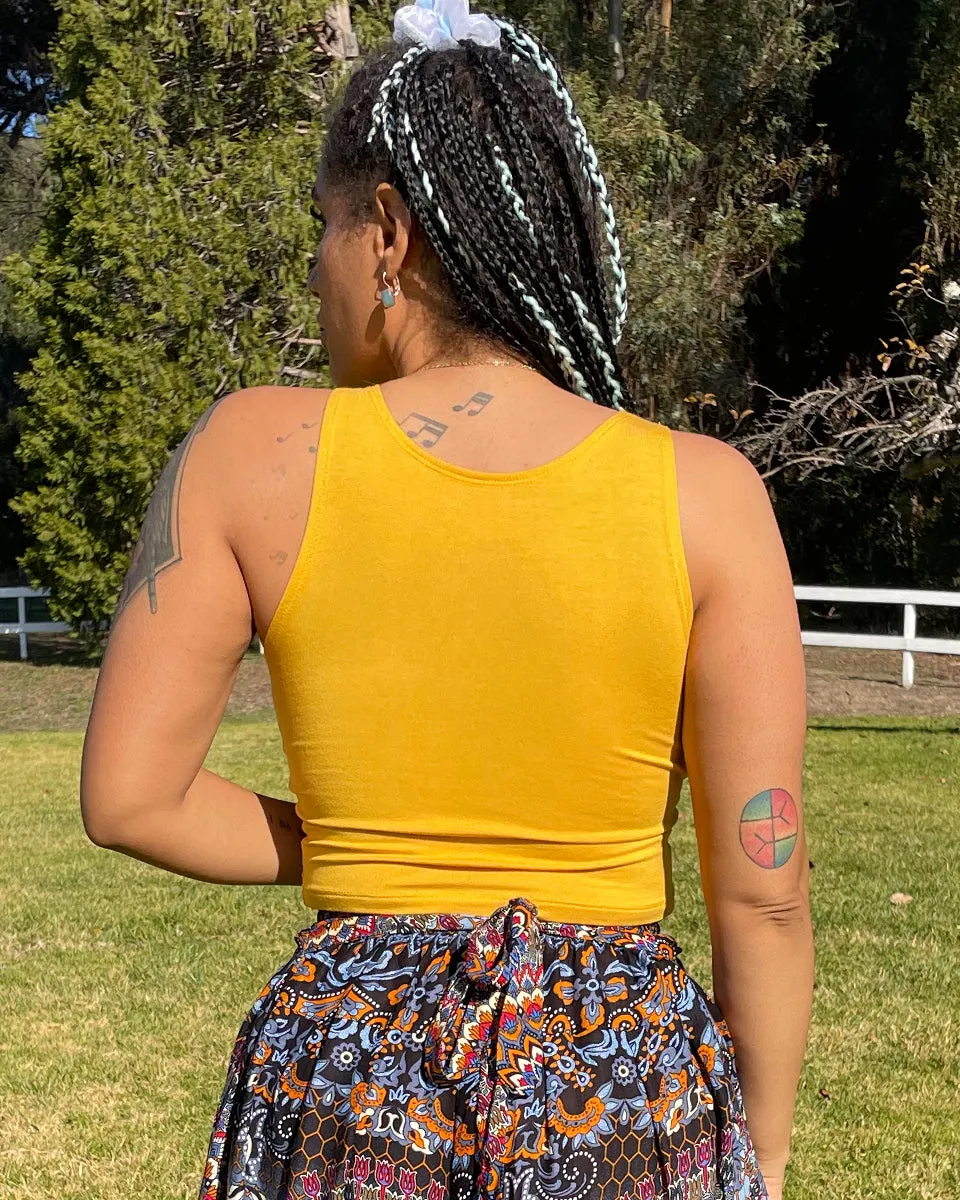 High Neck Crop Top