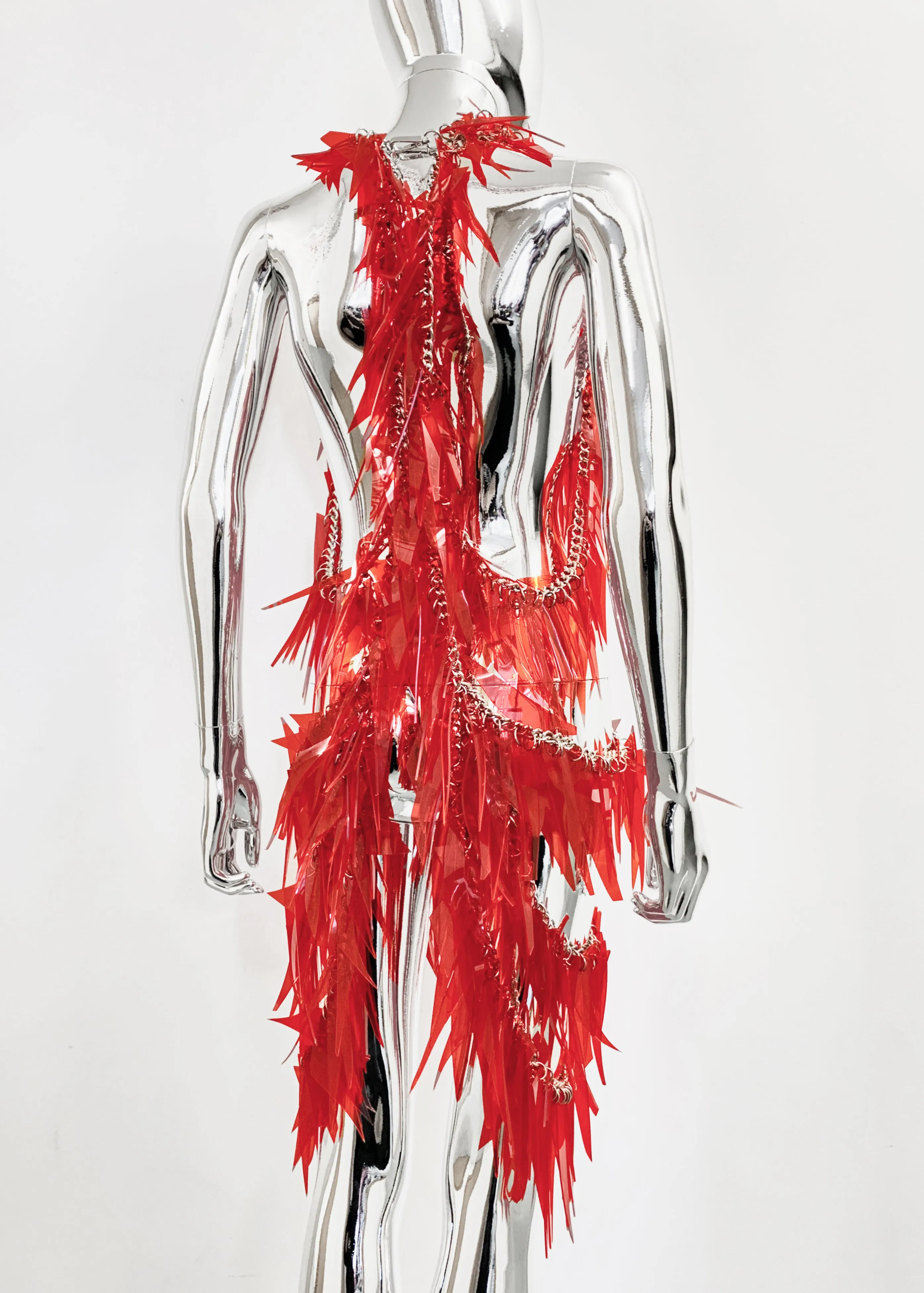 Jivomir Domoustchiev Tassel Flapper Chain Dress