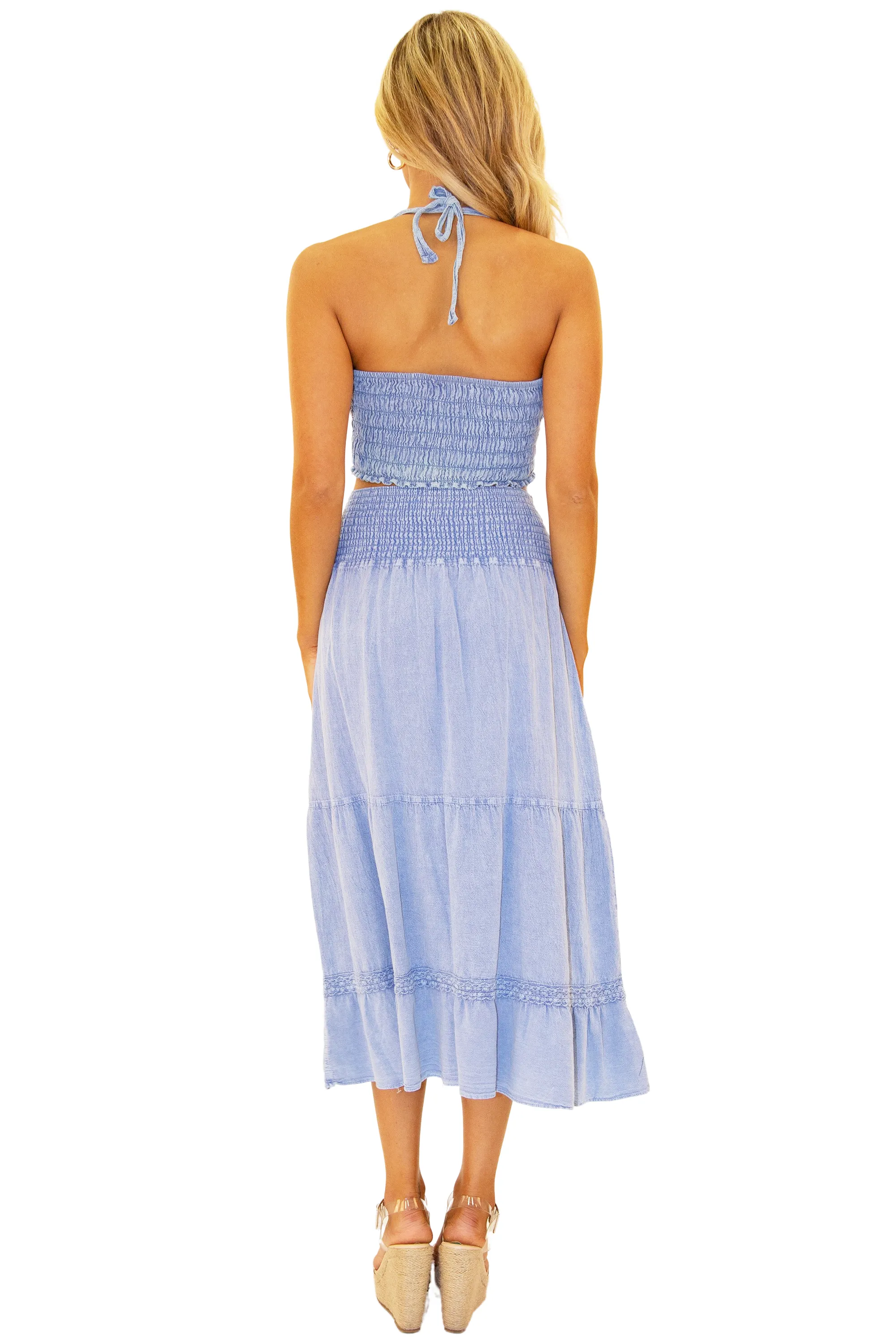 'Juliette' Belted Midi Skirt