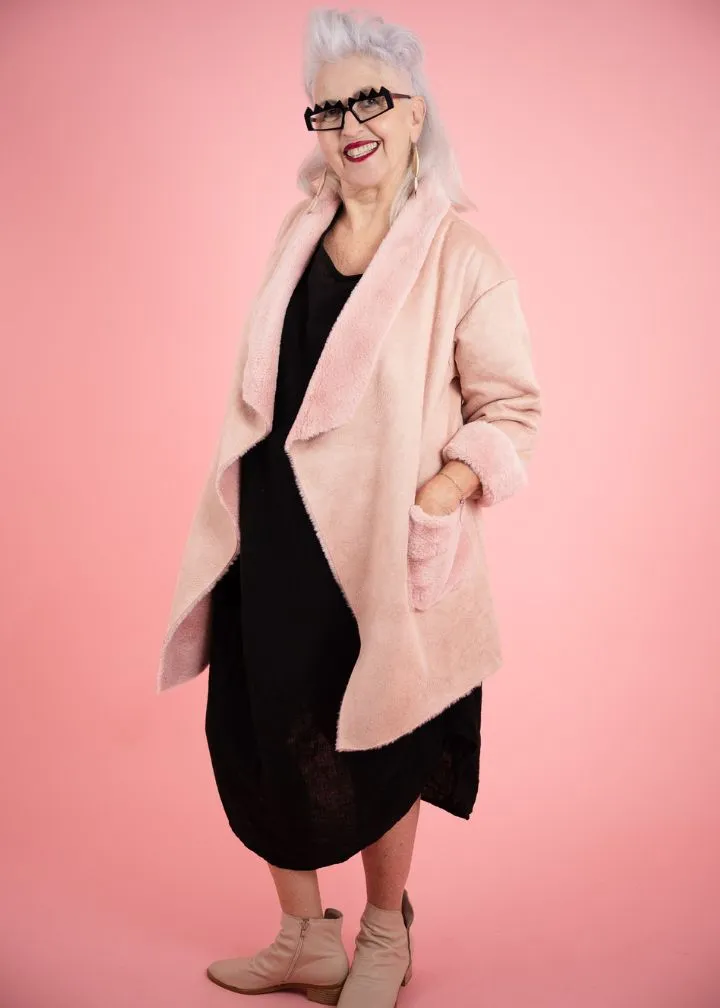LANA FLUFFY JACKET - PINK