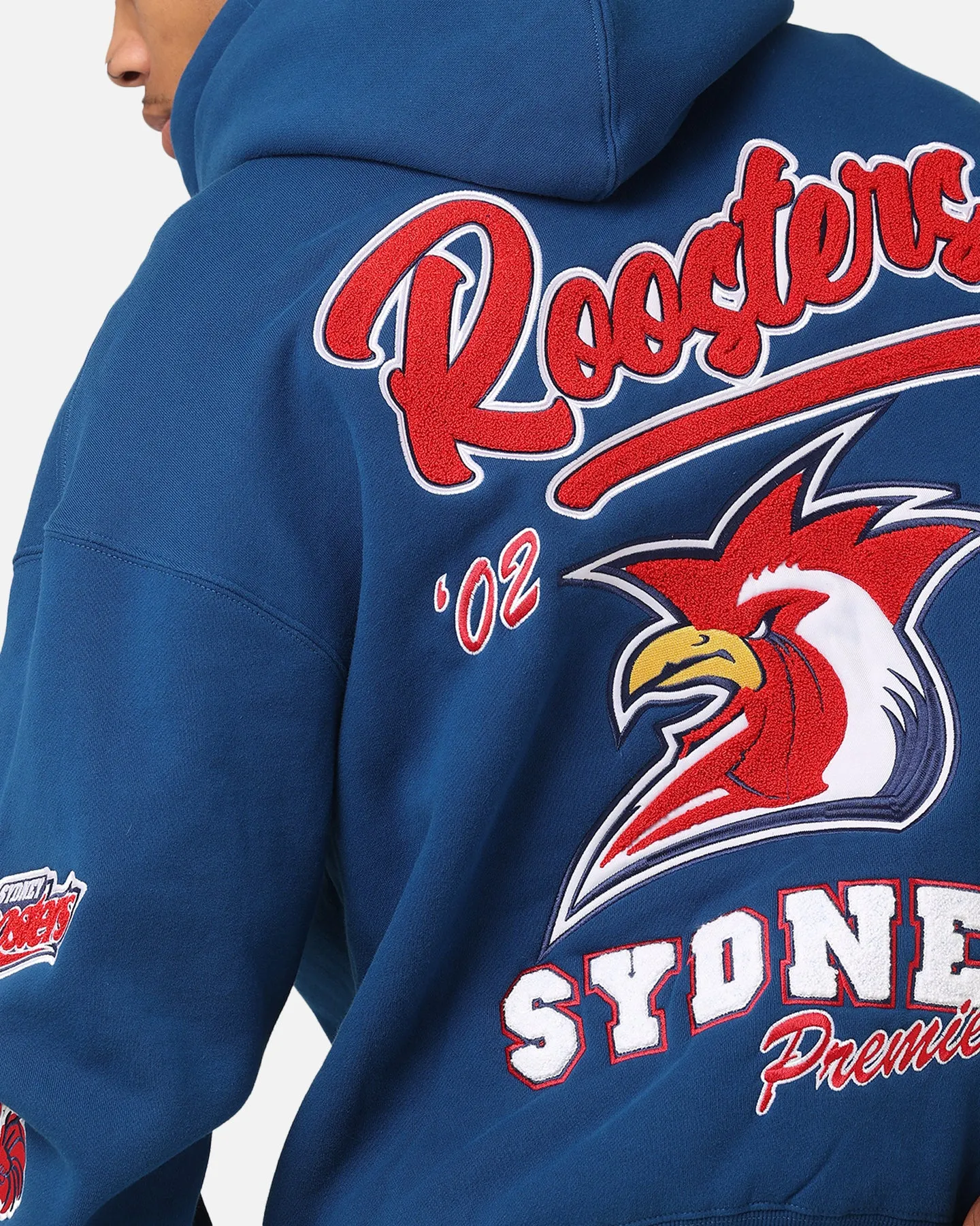 Mitchell & Ness Sydney Roosters 2002 Premiers Hoodie Navy