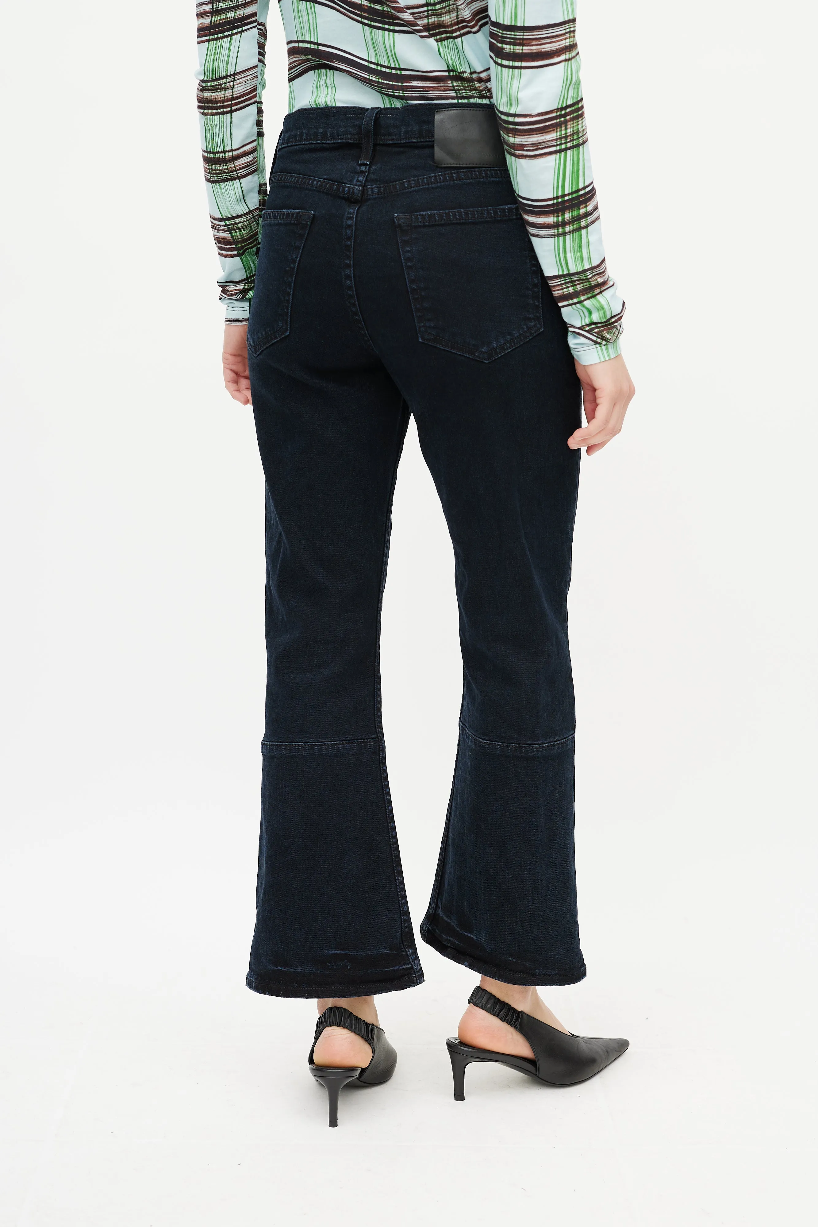 Navy Flared Jeans