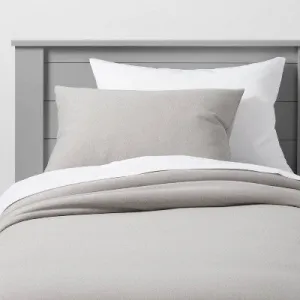 New - Twin Jersey Kids' Duvet Cover Gray - Pillowfort