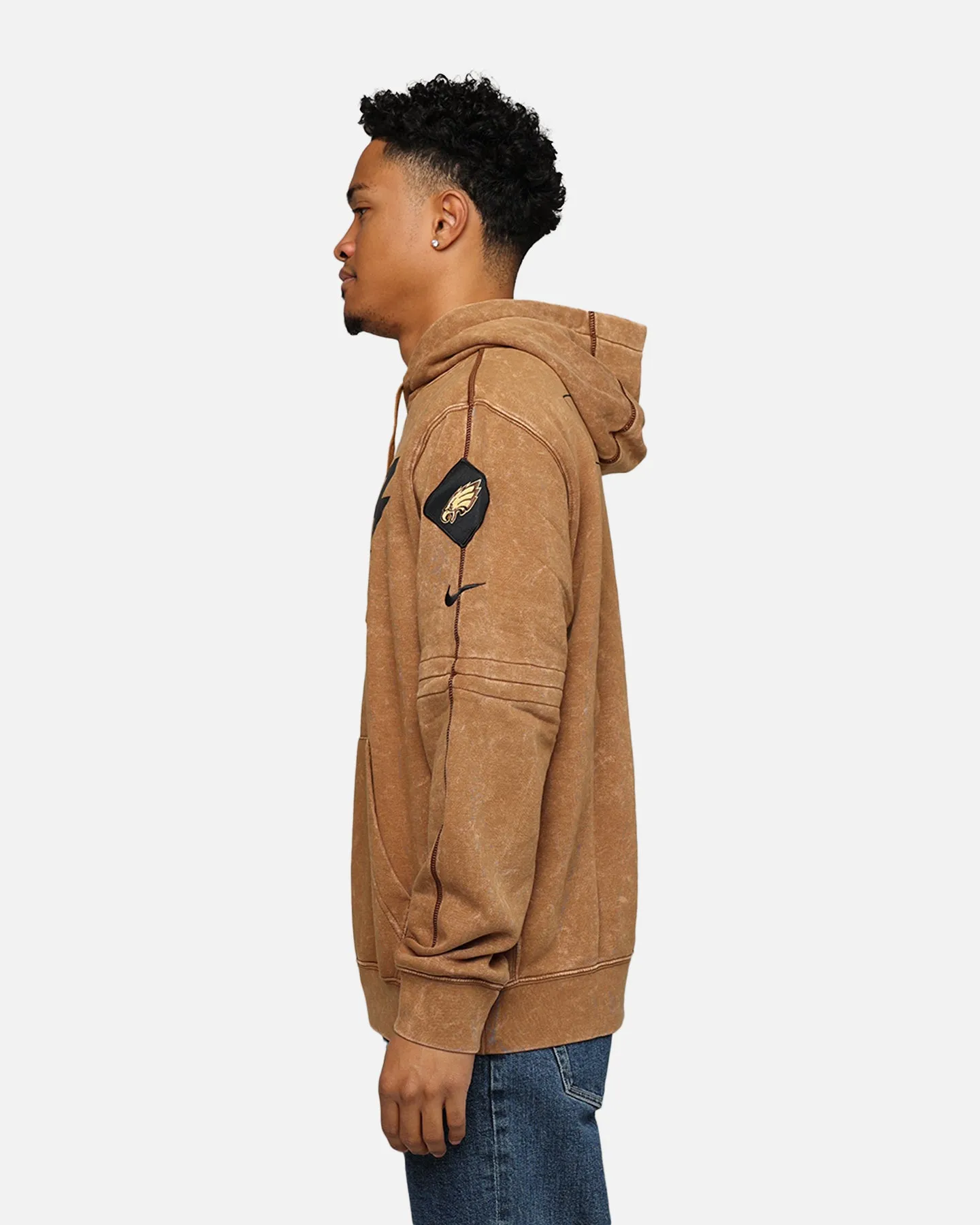 Nike Philadelphia Eagles 'Salute To Service' Pullover Hoodie Ale Brown/Caca