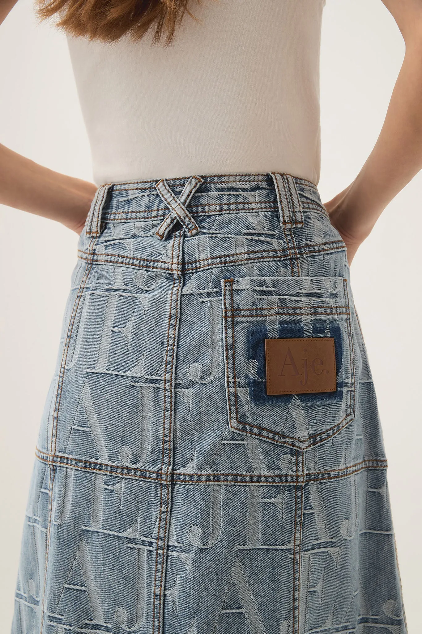 Nostalgia Denim Midi Skirt