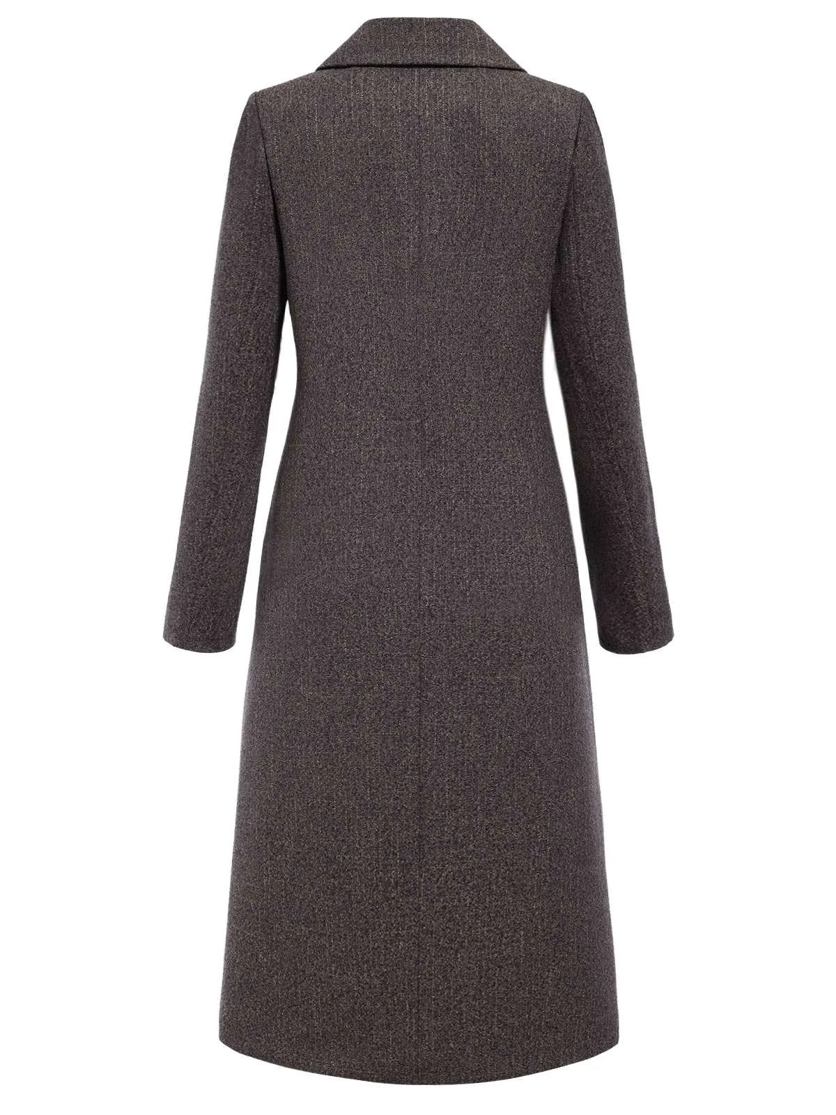 [Pre-Sale] Gray 1950s Bow Peter Pan Collar Coat