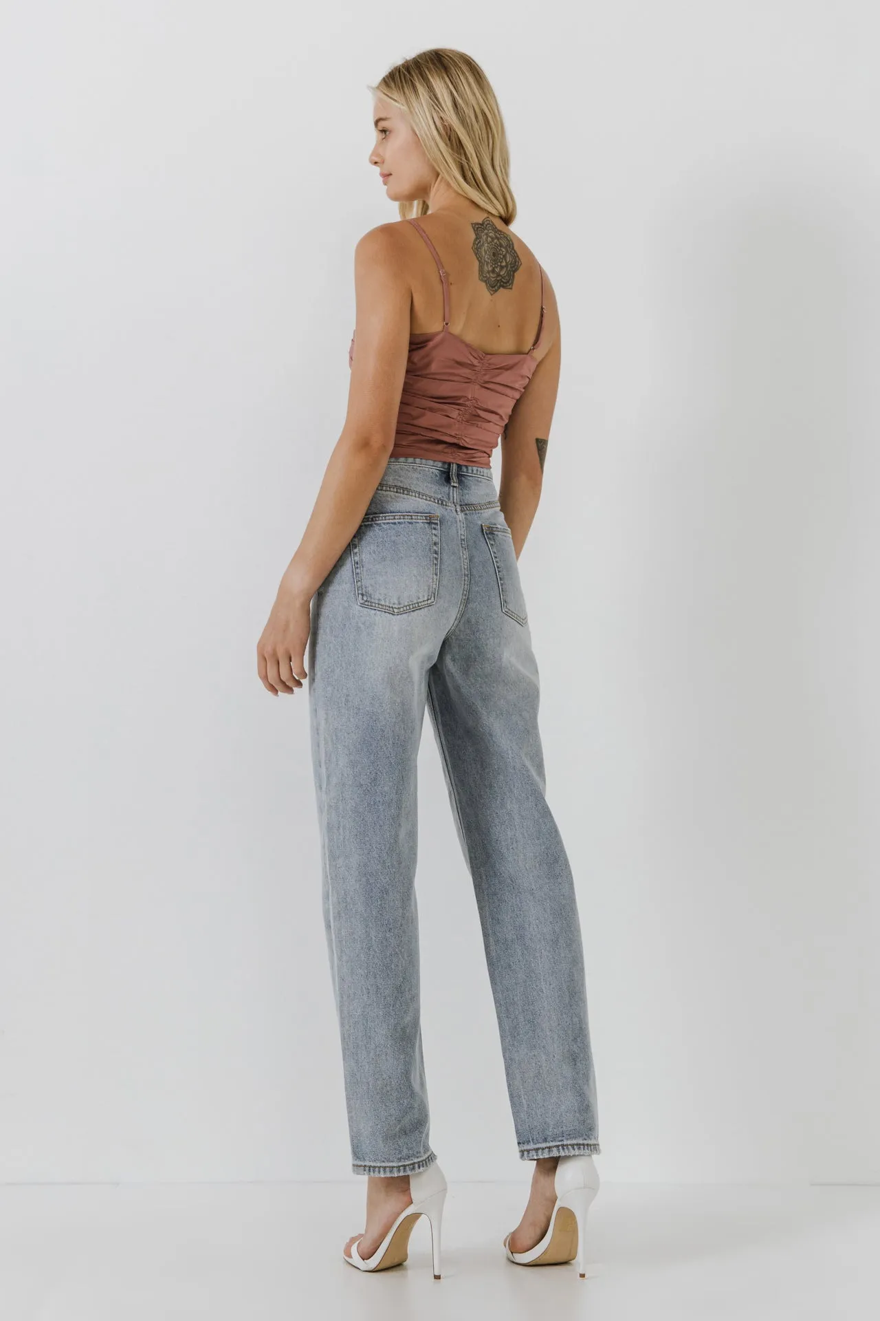 Shirring Detail Tank Top