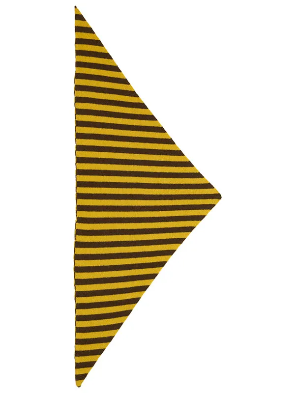 Striped Triangle Neckerchief Black & Kintyre