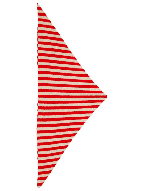 Striped Triangle Neckerchief Black & Kintyre