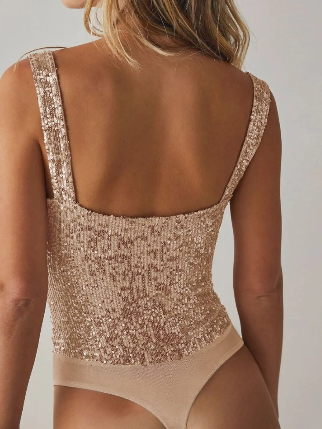 TEEK - Sequin Wide Strap Bodysuit