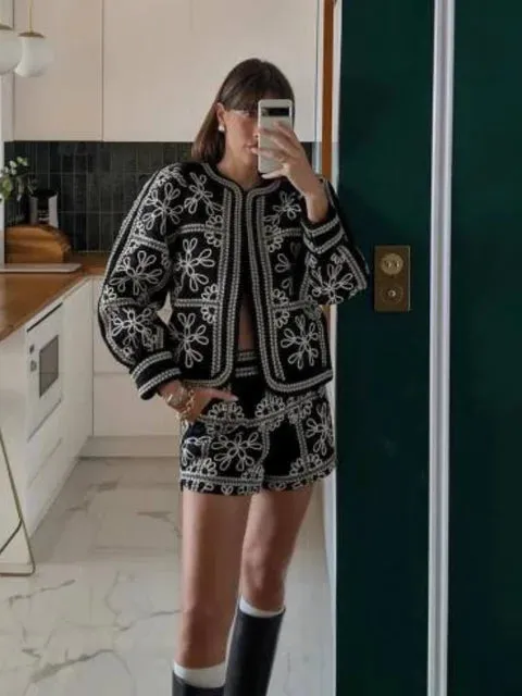 Vintage Autumn Skirt and Jacket