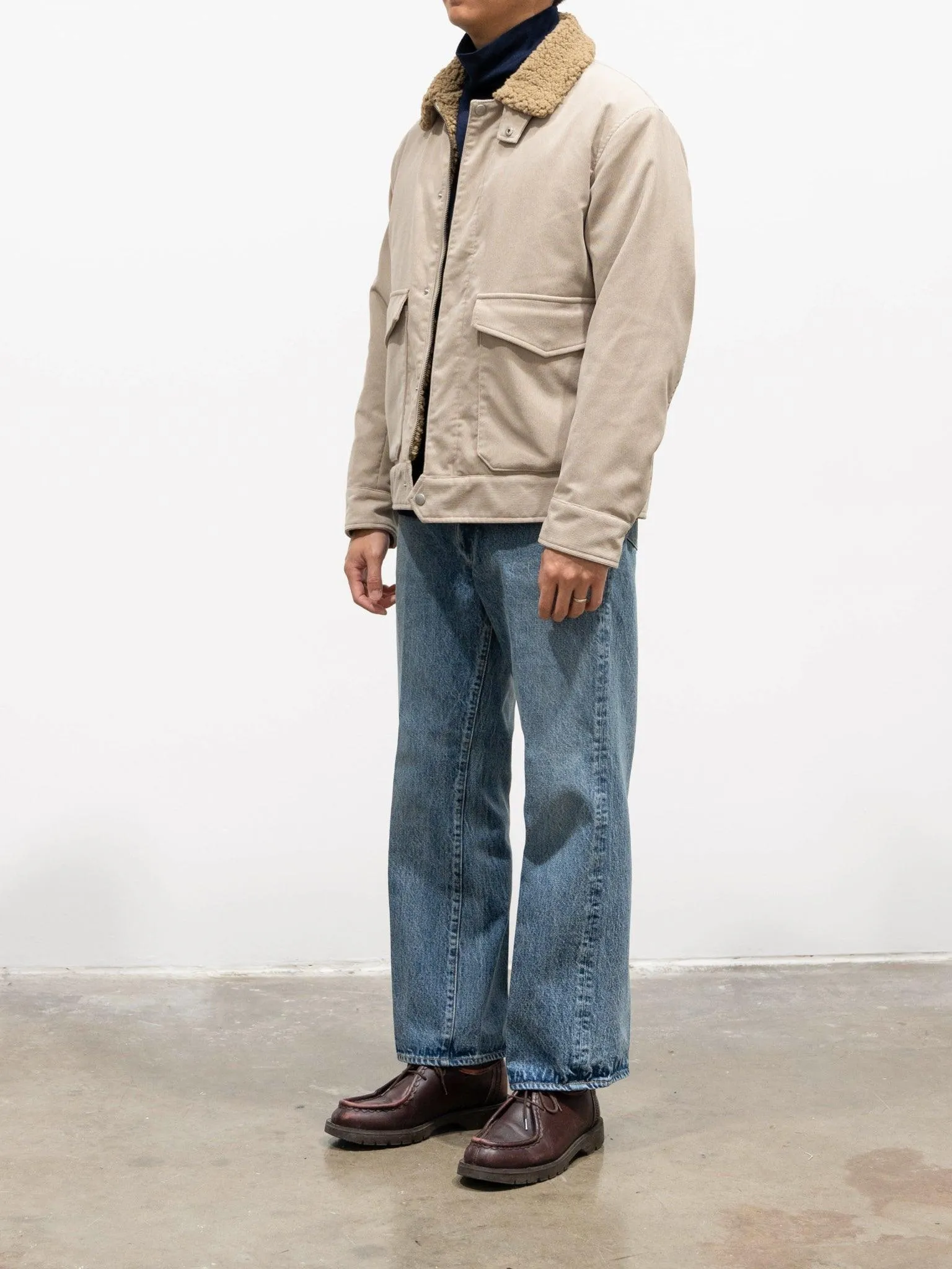 Washable Milled Wool Jersey Turtleneck Knit - Charcoal